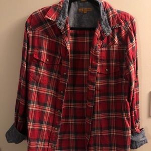 Red plaid shirt